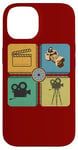 Coque pour iPhone 14 Appareil photo cinéaste acteur réalisateur cinéma amateur de cinéma