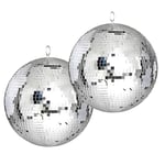 Pack Light Sono éclairage DJ Light Fête Mariage Anniversaire - 2 Enormes Boules à facettes 50 cm Ibiza MB020