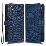 Samsung Galaxy Xcover 7 Case Wallet -puhelimen nahkakotelolle täydellinen suoja - tummansininen