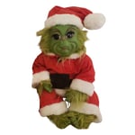 Julen Grinchen Latex Plyschdocka Reborn Baby Grinch Gosedjur Jul Barn Present Es-WELLNGS Ed