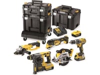 Dewalt.Combo Kit 18V Dck654p3t (Dcd796+Dcf887+Dcs355+Dcg412+Dcs391+Dch273) 3X5.0Ah Tstak