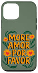 Coque pour iPhone 12 mini Plus Amor Por Favor Floral Love Positivité