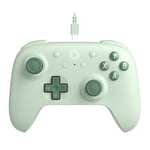 8Bitdo Ultimate 2C Wired Controller for Windows PC and Android, with 1000Hz Polling Rate, Hall Effect Joysticks and Hall Triggers, and Remappable L4/R4 Bumpers (Green)