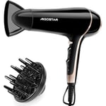 Aigostar Sèche-cheveux Ionique Professionnel 2400W 2 vitesses et 3 températures Comprend un Diffuseur et un Concentrateur - Lora