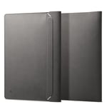 Spigen Valentinus Sleeve i Konstläder för MacBook / Laptop 13-14" (36 x 25 x 2 cm) - City Grey