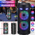 Bluetooth Party Speaker Heavy Bass Stereo Subwoofer Party RGB Karaoke Speakers