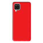 Coque silicone unie Mat Rouge compatible Samsung Galaxy A12 5G - Neuf