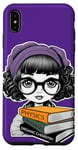 Coque pour iPhone XS Max Nerdy Genius Girl With Books Physique Chimie Organique Maths