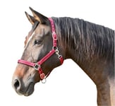 Kerbl Mustang Head Collar - Red/Black, Size 2