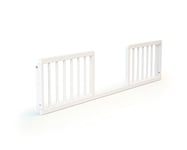 AT4 - Barrière de lit bébé 140cm FESTIVE Blanc - 140 x 32 x 4 cm | En bois |18 mois à 5 ans | Pour matelas de 10 à 12 cm | Pour lit évolutifs AT4 70 x 140 cm