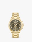 BOSS Men's Troper Chronograph Bracelet Strap Watch, Gold/ Olive Green 1514059