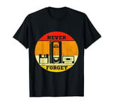 Never Forget Cassette Tape Vhs Floppy Retro 70s 80s 90s T-Shirt