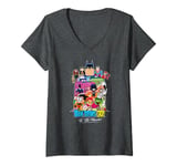 Womens Teen Titans Go! To The Movies Hollywood V-Neck T-Shirt