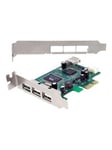 StarTech.com 4 Port PCI Express låg profil High Speed ??USB Card - USB-adapter