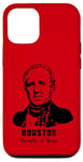 Coque pour iPhone 12/12 Pro Président général Sam Houston République Texas Revolution USA