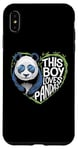 iPhone XS Max This Boy Loves Pandas Cute Panda Bear Valentines Day Case