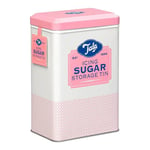 Tala Originals Storage Tin, Metal, Pink and Cream Nostalgic Design, Holds a Full Bag of Icing Sugar