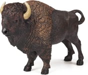 Bison D'amérique La Vie Sauvage Animaux Figurine, 50119, Papo-50119-Bison, Petit