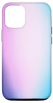 Coque pour iPhone 14 Dégradé de couleur pastel bleu, rose, violet