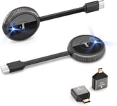 HDMI sans Fil Émetteur et Récepteur 4K 5G, Transmetteur HDMI sans Fil, HDMI Wireless Transmitter Receiver 165FT, Vidéo/Audio Streaming de Laptop/PC/TV Box/Blu-Ray/PS vers Télévision/Projecteur