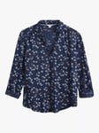 White Stuff Annie Star Print Jersey Shirt, Blue