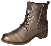 MUSTANG Femme 1229-513 Bottines à Lacets, Bronze, 39 EU