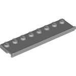 Plate 2 x 8 with gliding Groove (Medium Stone Gray)