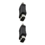 1/2/5 För Firewire IEEE 1394 6-stifts hona till USB hane-adapter 2Set