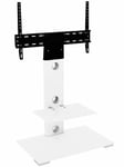 AVF Column Mount Up to 65 Inch TV Stand - White