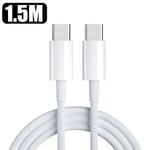 Nnbili-Adaptateur De Prise De Téléphone De Type C À 3.5mm,Charge Audio De Type C,Adaptateur Mx Pour Ipad Pro,Samsung S24,Xiaomi,Huawei,Pd 60w,2 En 1 - Type 60w C-C 1.5m