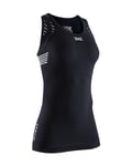 X-BIONIC Femme Invent 4.0 Light Singlet Women T Shirt, Opal Black/Arctic White, XL EU