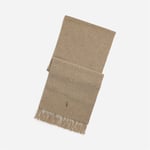 Fringe Virgin Wool Scarf - Oatmeal Heather