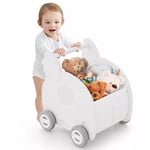 Baby Walker Push Cart Toy 4-Wheel Toddler Toy Cart Baby Push Walker Boy Girl