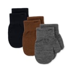 Konges Sløjd Filla mittens 3pk – midnight - 6-12m