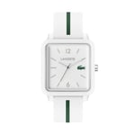 Lacoste Analogue Quartz Watch for Men with White Silicone Bracelet - 2011251