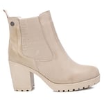 REFRESH Femme 170063 Botte Tendance, Beige, 40 EU