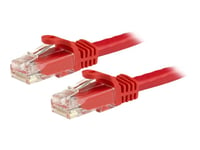 Startech.Com 50Cm Cat6 Ethernet Cable, 10 Gigabit Snagless Rj45 650Mhz 100W Poe Patch Cord, Cat 6 10Gbe Utp Network Cable W/Strain Relief, Red, Fluke Tested/Wiring Is Ul Certified/Tia - Category 6 - 24Awg (N6patc50cmrd) - Nätverkskabel - Rj-45 (Hane