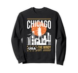 Chicago American City Famous American Landmarks United State Sweatshirt