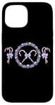 Coque pour iPhone 15 Couronne de Noël gothique pastel avec tête de mort, canne à sucre d'orge, esthétique