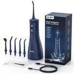 SEJOY Water Flosser Rechargeable Dental Oral Irrigator Teeth Cleaner 5 Jet Tips