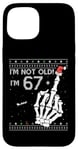 Coque pour iPhone 15 67 + 1 Flip Off Middle Finger - Funny Skull 68th Birthday