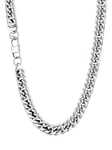 U7 Chaîne Collier Homme INOX Longue 66cm - Grosse Maille Gourmette 12mm Mode de Rue Hip Hop Chain Necklace