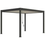 Pergola bioclimatique autoportante bicolore - 300 x 400 x h. 258 cm - Ombrea