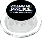 Grammar Police - To Serve And Correct PopSockets PopGrip for MagSafe