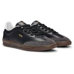 BOSS Mens Leather Trainers Black 7 (41)