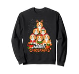 Cavalier King Charles Spaniel Merry Christmas Tree Lights Sweatshirt