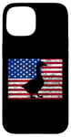 Coque pour iPhone 15 Goose Vintage Farm Animal Patriotic Farmer