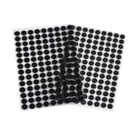 cyclingcolors Scratch Autocollant Rond Double Face Pastille Scratch Autocollant Crochets Boucles Création Couture Carterie DIY Artisanat 126 paires 10mm, noir