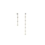 Swarovski Constella Asymmetrical Gold Drop Earrings 5622721