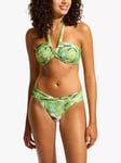 Seafolly Kasbah Halter Neck Bandeau Bikini Top, Sage